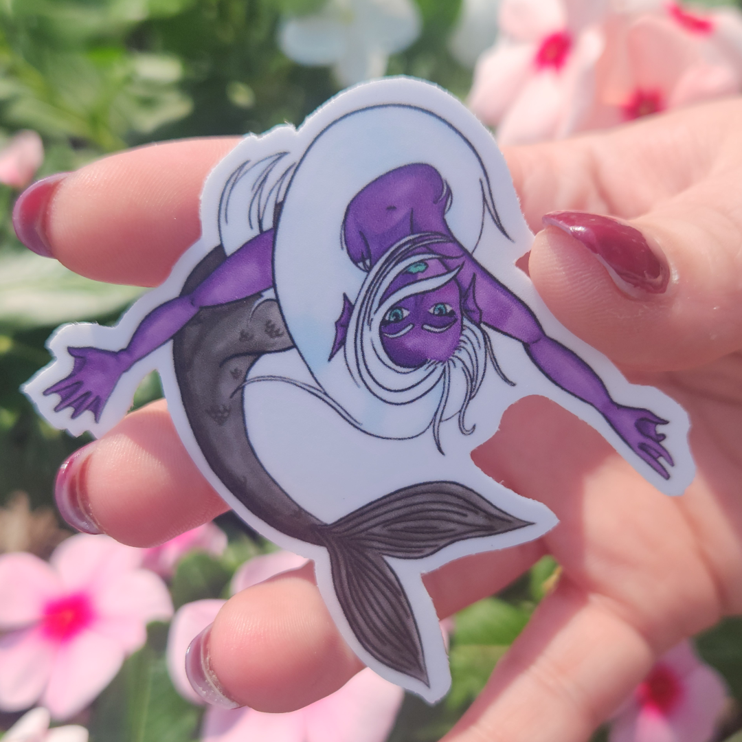 "Deep Sea Mermaid" Sticker