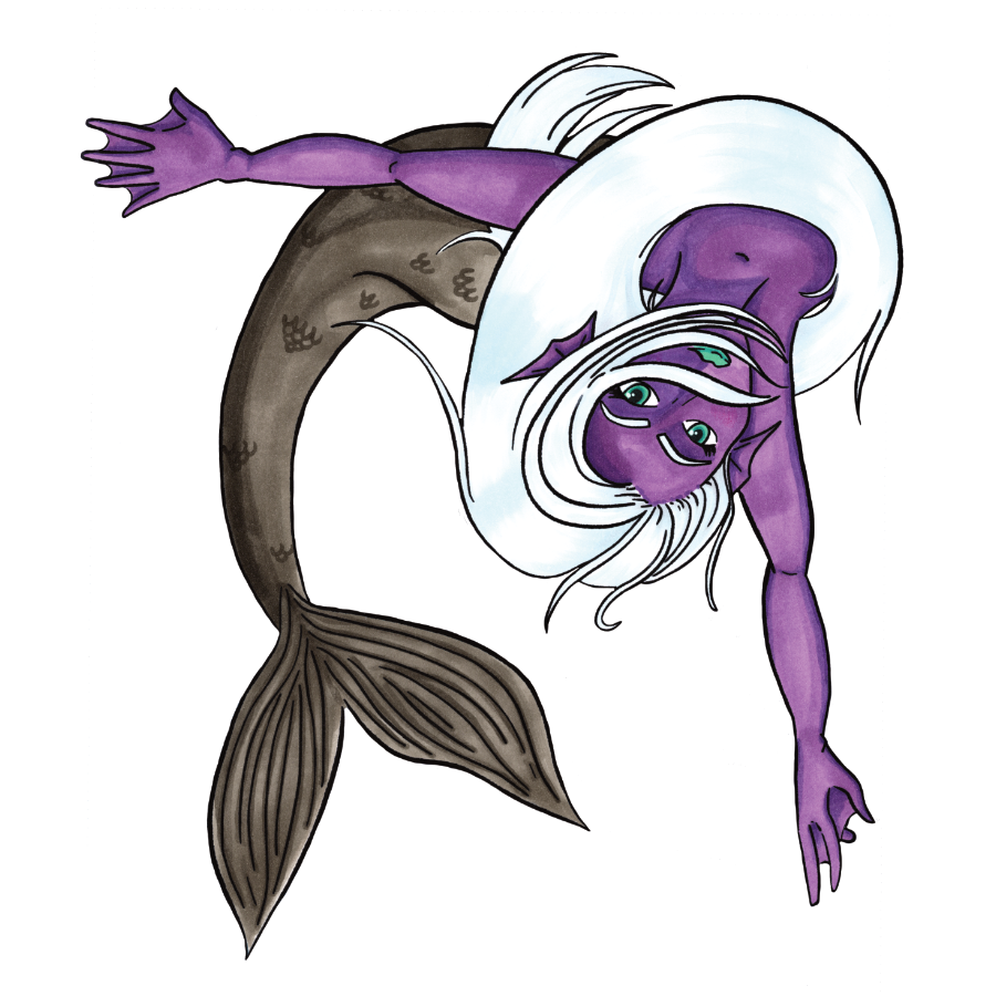 "Deep Sea Mermaid" Sticker